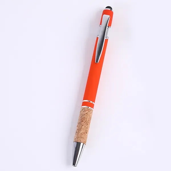 Metal Soft Touch Stylus Pen With Cork Grip - Metal Soft Touch Stylus Pen With Cork Grip - Image 4 of 10