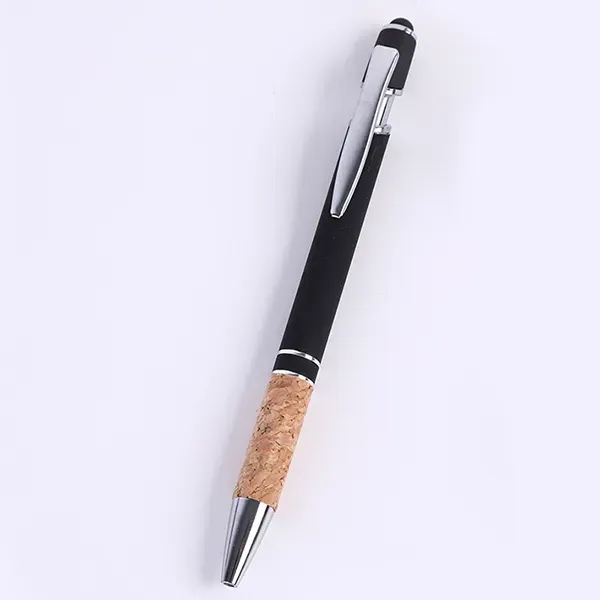 Metal Soft Touch Stylus Pen With Cork Grip - Metal Soft Touch Stylus Pen With Cork Grip - Image 5 of 10