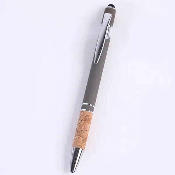 Metal Soft Touch Stylus Pen With Cork Grip - Metal Soft Touch Stylus Pen With Cork Grip - Image 7 of 10