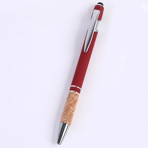 Metal Soft Touch Stylus Pen With Cork Grip - Metal Soft Touch Stylus Pen With Cork Grip - Image 8 of 10