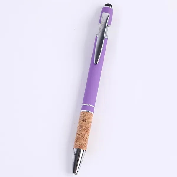 Metal Soft Touch Stylus Pen With Cork Grip - Metal Soft Touch Stylus Pen With Cork Grip - Image 9 of 10