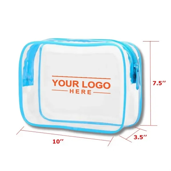 Custom TPU Zippered Makeup Bag with Handle - Custom TPU Zippered Makeup Bag with Handle - Image 0 of 0