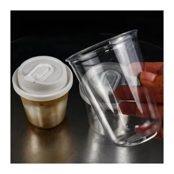 14 OZ Plastic Cups with Lids - 14 OZ Plastic Cups with Lids - Image 1 of 3