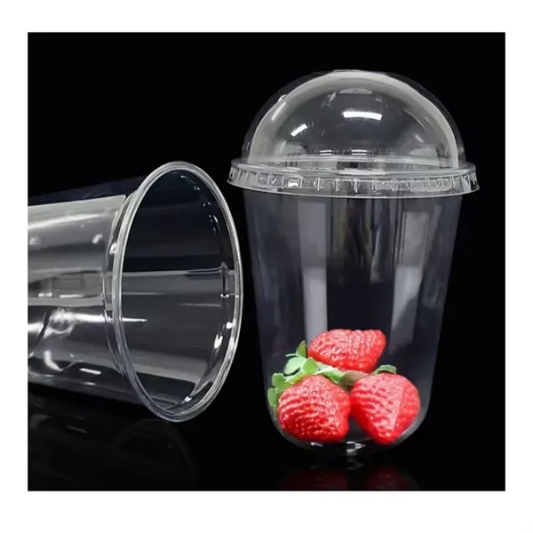 14 OZ Plastic Cups with Lids - 14 OZ Plastic Cups with Lids - Image 3 of 3