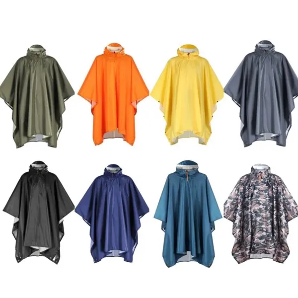 3 in 1 Multi-Use Waterproof Rain Poncho - 3 in 1 Multi-Use Waterproof Rain Poncho - Image 1 of 5
