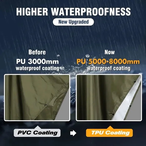 3 in 1 Multi-Use Waterproof Rain Poncho - 3 in 1 Multi-Use Waterproof Rain Poncho - Image 5 of 5