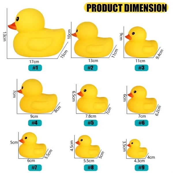 Yellow Rubber Ducks With 9 Sizes Combinable Available - Yellow Rubber Ducks With 9 Sizes Combinable Available - Image 1 of 4