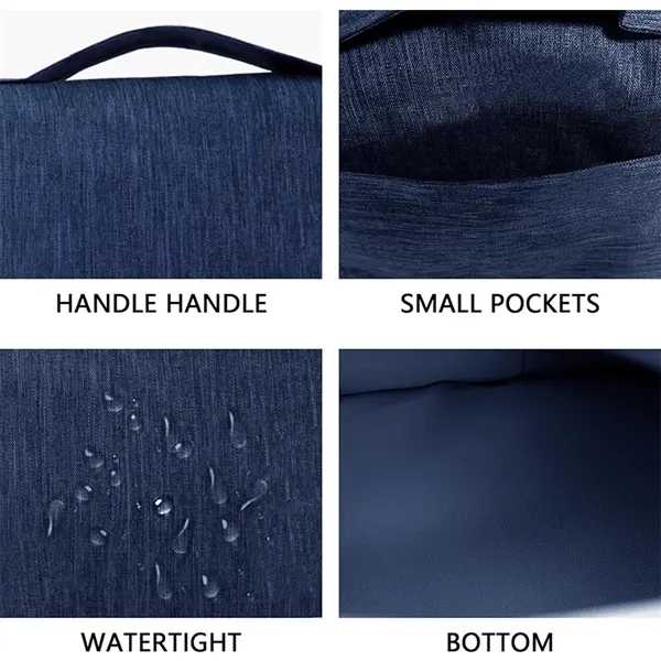 Multi Toiletry Polyester Hanging Cosmetic Bag Dry Wet - Multi Toiletry Polyester Hanging Cosmetic Bag Dry Wet - Image 3 of 3