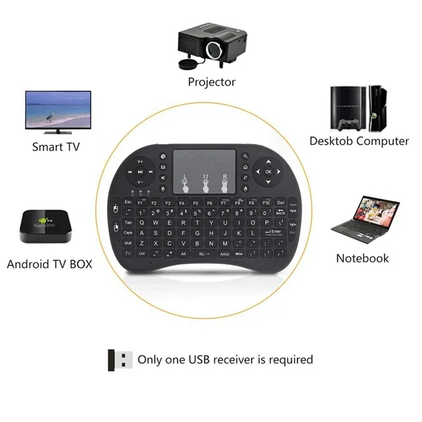 Air Mouse Wireless Keyboard With Touchpad - Air Mouse Wireless Keyboard With Touchpad - Image 2 of 5