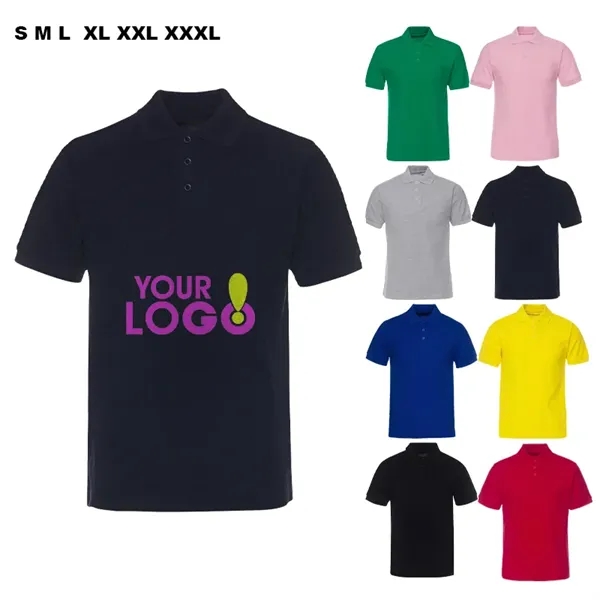 Personalized Logo Polyester Polo Tee - Personalized Logo Polyester Polo Tee - Image 0 of 14
