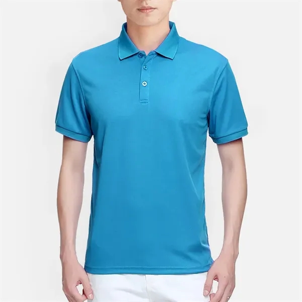 Personalized Logo Polyester Polo Tee - Personalized Logo Polyester Polo Tee - Image 2 of 14