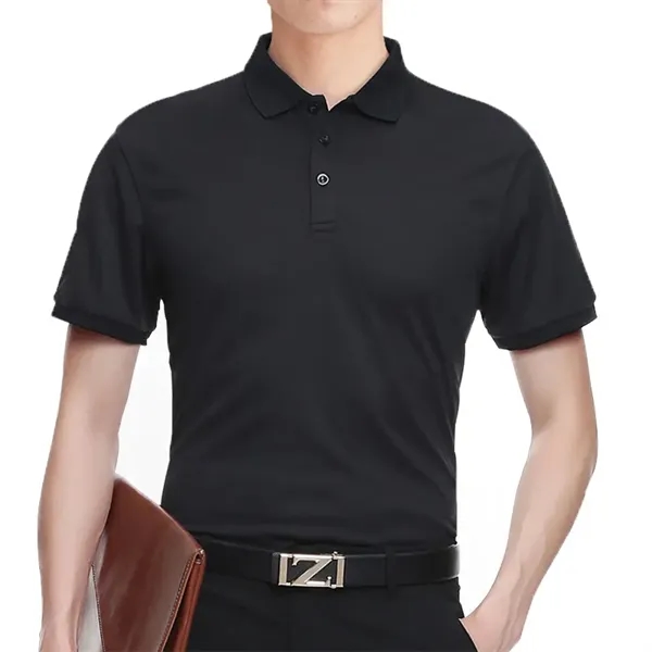 Personalized Logo Polyester Polo Tee - Personalized Logo Polyester Polo Tee - Image 3 of 14