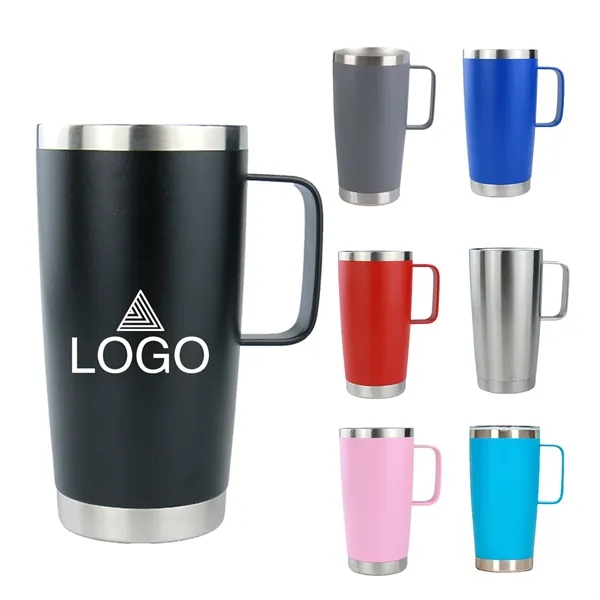 20Oz Double Wall Tumbler With Handle - 20Oz Double Wall Tumbler With Handle - Image 0 of 3