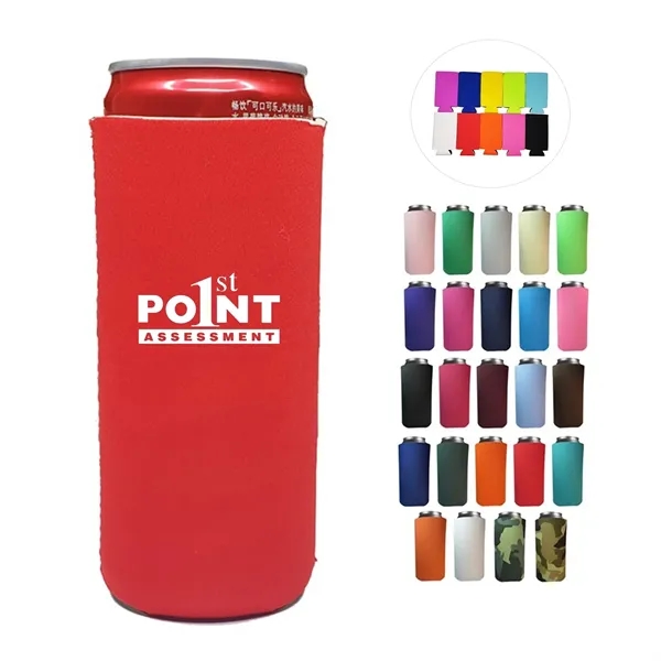 12 oz Slim Neoprene Can Cooler - 12 oz Slim Neoprene Can Cooler - Image 0 of 3