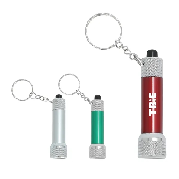 Mini 5 Led Aluminum Flashlight Keychain - Mini 5 Led Aluminum Flashlight Keychain - Image 0 of 3