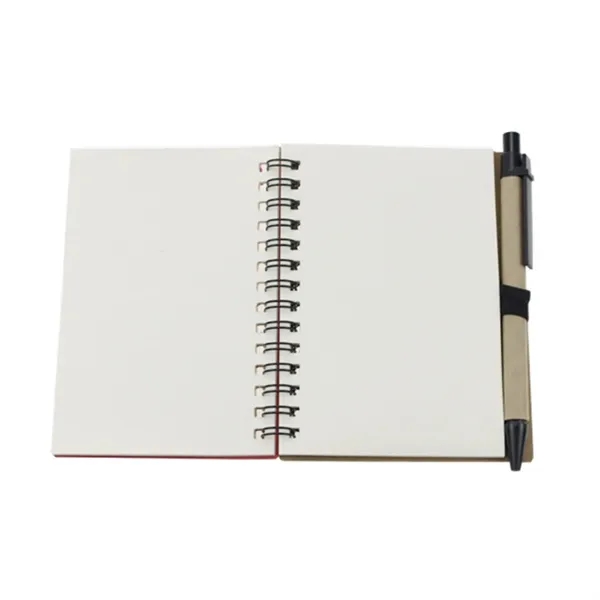 Kraft Wood Grain Spiral Notebook Kit - Kraft Wood Grain Spiral Notebook Kit - Image 1 of 2