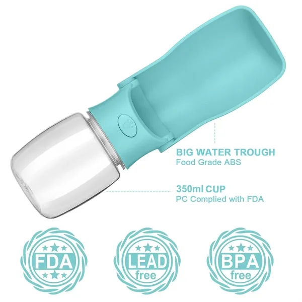 Foldable Portable Dog Water Bottle for Walks - Foldable Portable Dog Water Bottle for Walks - Image 3 of 6