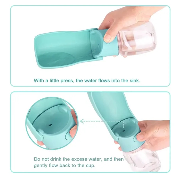 Foldable Portable Dog Water Bottle for Walks - Foldable Portable Dog Water Bottle for Walks - Image 4 of 6