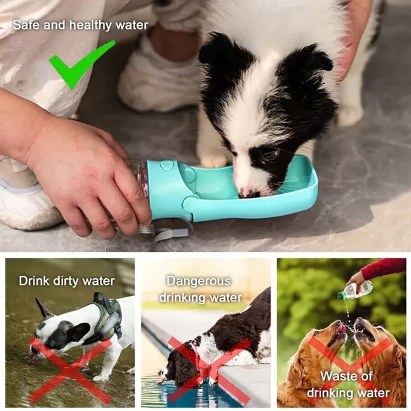 Foldable Portable Dog Water Bottle for Walks - Foldable Portable Dog Water Bottle for Walks - Image 6 of 6