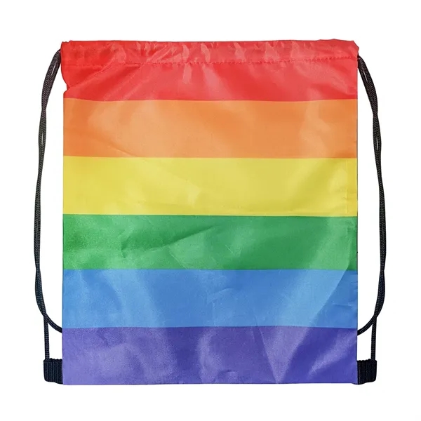 Pride Rainbow Drawstring Backpack - Pride Rainbow Drawstring Backpack - Image 1 of 1