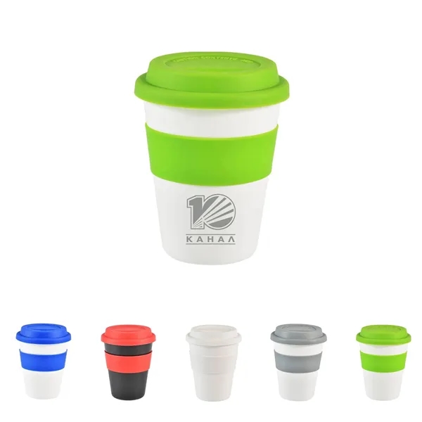 12 oz Coffee Mug w/ Non-Leak Silicone Lid and Insulated Band - 12 oz Coffee Mug w/ Non-Leak Silicone Lid and Insulated Band - Image 0 of 8