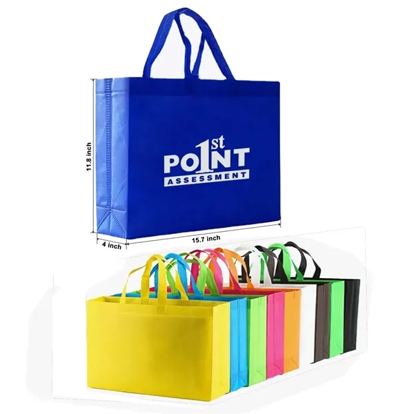 Non-Woven Shopper Tote Bag 15.7"X11.8"X4" - Non-Woven Shopper Tote Bag 15.7"X11.8"X4" - Image 0 of 0