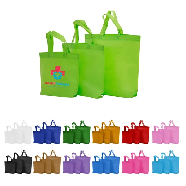 Non Woven Tote Bag 12.5"H x15" W x4"G (Quick Delivery) - Non Woven Tote Bag 12.5"H x15" W x4"G (Quick Delivery) - Image 0 of 2