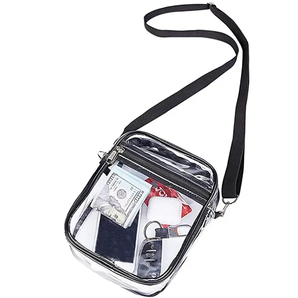 Women Clear Pvc Crossbody Purse Bag - Women Clear Pvc Crossbody Purse Bag - Image 2 of 7