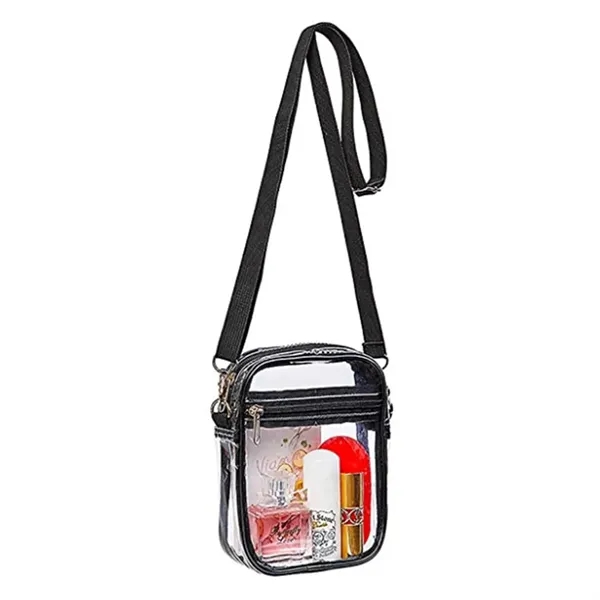 Women Clear Pvc Crossbody Purse Bag - Women Clear Pvc Crossbody Purse Bag - Image 6 of 7