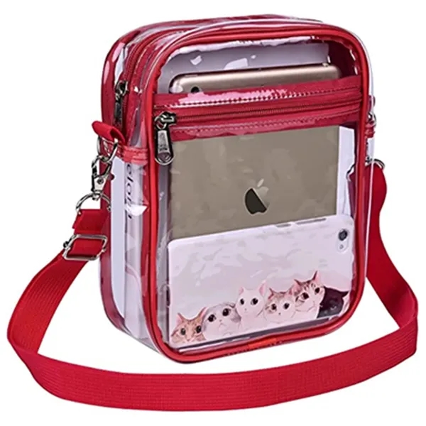 Women Clear Pvc Crossbody Purse Bag - Women Clear Pvc Crossbody Purse Bag - Image 7 of 7