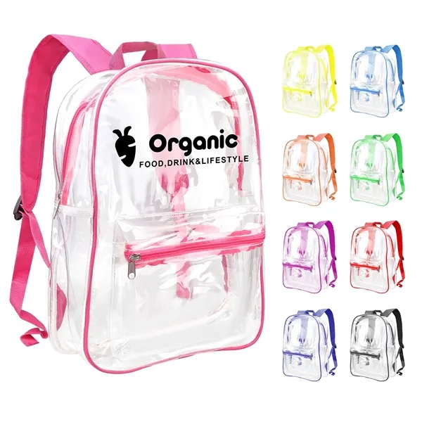 Clear PVC Backpack - Clear PVC Backpack - Image 0 of 9