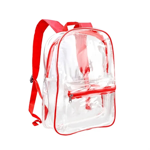 Clear PVC Backpack - Clear PVC Backpack - Image 1 of 9