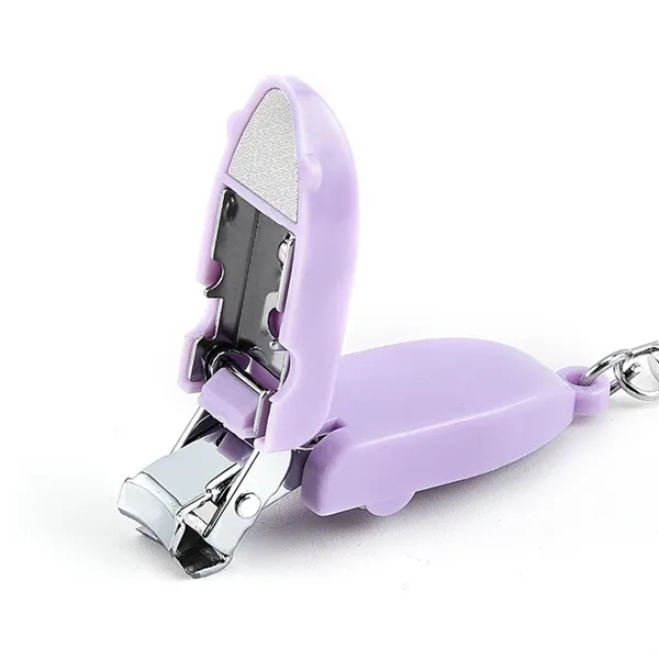Mini Portable Folding Nail Clipper Carbon Steel W/Key Ring - Mini Portable Folding Nail Clipper Carbon Steel W/Key Ring - Image 2 of 6