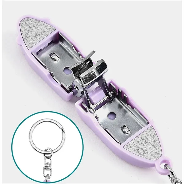 Mini Portable Folding Nail Clipper Carbon Steel W/Key Ring - Mini Portable Folding Nail Clipper Carbon Steel W/Key Ring - Image 3 of 6