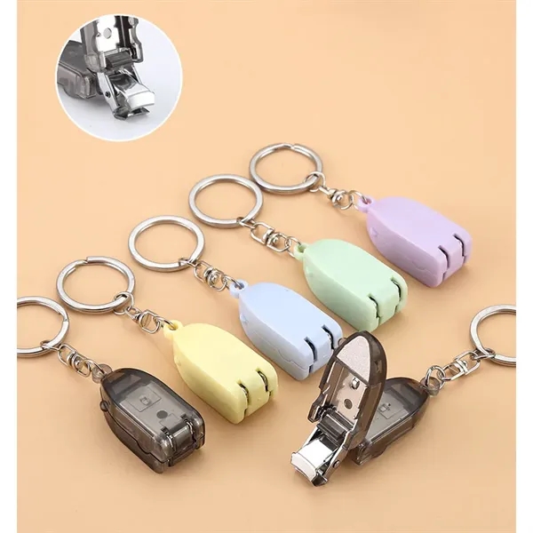 Mini Portable Folding Nail Clipper Carbon Steel W/Key Ring - Mini Portable Folding Nail Clipper Carbon Steel W/Key Ring - Image 5 of 6
