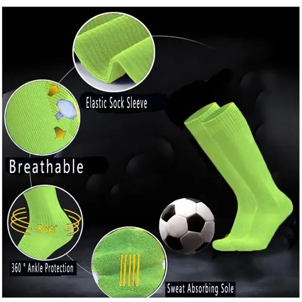Compression Solid Tube Soccer Football Sport Socks - Compression Solid Tube Soccer Football Sport Socks - Image 1 of 6
