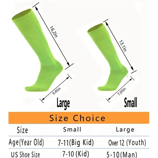 Compression Solid Tube Soccer Football Sport Socks - Compression Solid Tube Soccer Football Sport Socks - Image 6 of 6
