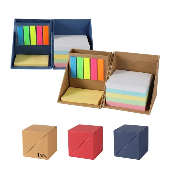 Sticky Notes Cube Box With Pen Holder - Sticky Notes Cube Box With Pen Holder - Image 0 of 3