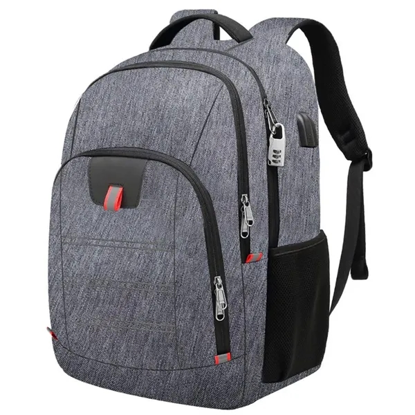 16 Inch Travel Laptop Anti-Theft Backpack with Password Lock - 16 Inch Travel Laptop Anti-Theft Backpack with Password Lock - Image 7 of 8