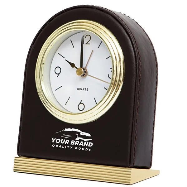Leather High-end Hotel Living Room Personalized Desk Clock - Leather High-end Hotel Living Room Personalized Desk Clock - Image 0 of 4