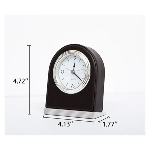Leather High-end Hotel Living Room Personalized Desk Clock - Leather High-end Hotel Living Room Personalized Desk Clock - Image 1 of 4