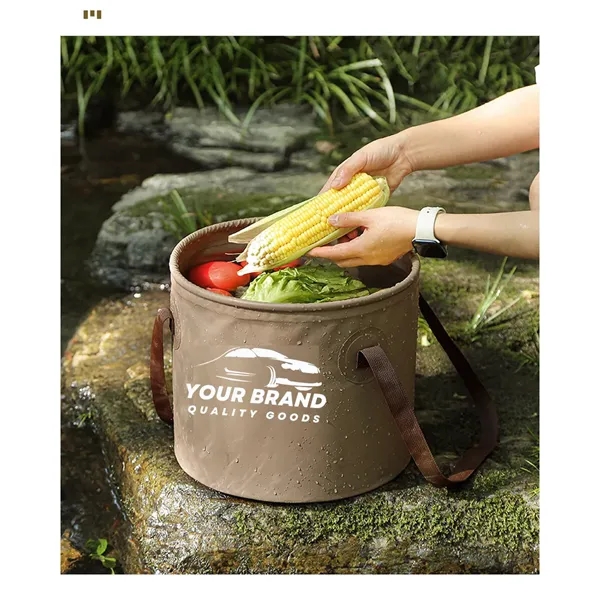 BBQ Accessory Outdoor Foldable Water Container Bucket Bags - BBQ Accessory Outdoor Foldable Water Container Bucket Bags - Image 3 of 5