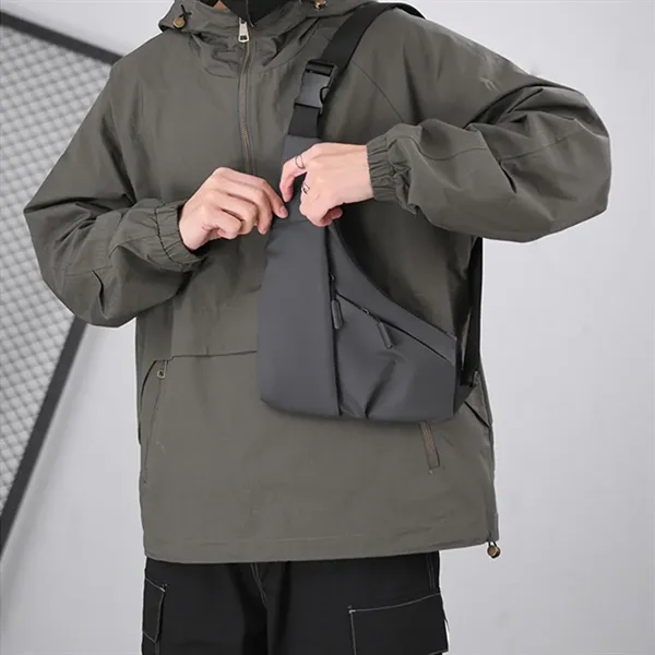 Lightweight Sling Crossbody Chest Bag Men Shoulder Backpack - Lightweight Sling Crossbody Chest Bag Men Shoulder Backpack - Image 6 of 7