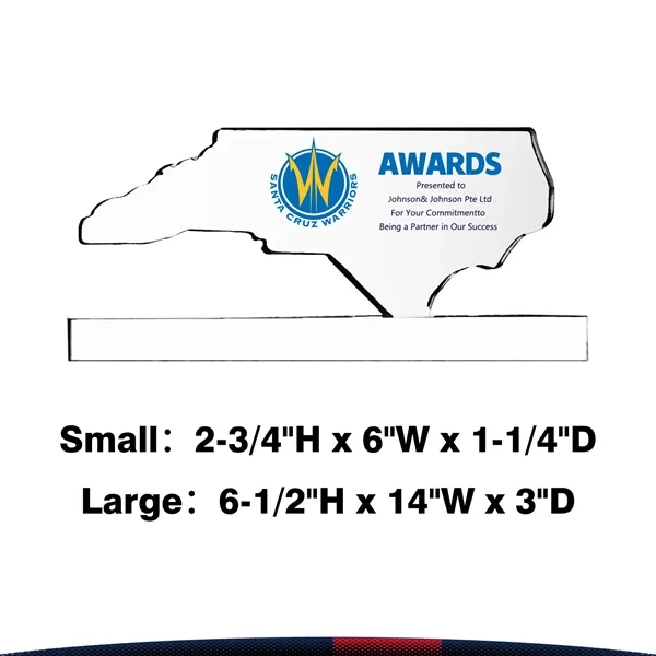 Qurny North Carolina Crystal Award - Qurny North Carolina Crystal Award - Image 2 of 3