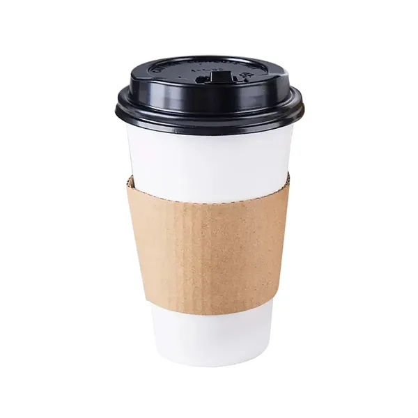 Corrugated Kraft Paper Sleeve Fits 12OZ To16OZ Cup - Corrugated Kraft Paper Sleeve Fits 12OZ To16OZ Cup - Image 3 of 3