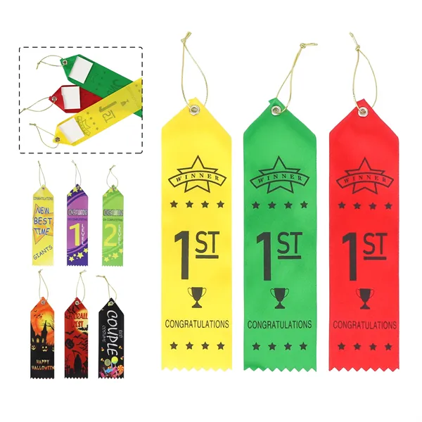 2"x6" Sublimated Polyester Award Ribbons - 2"x6" Sublimated Polyester Award Ribbons - Image 0 of 17