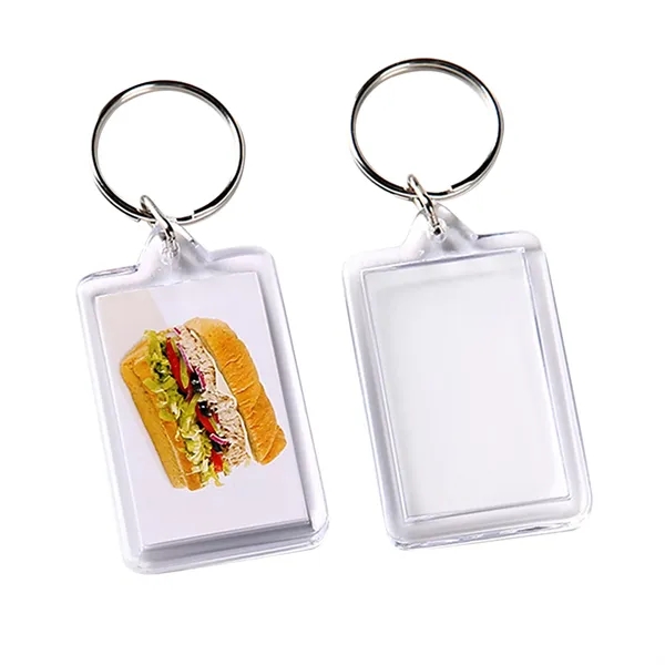 Rectangle Acrylic Photo Insert Keytag - Rectangle Acrylic Photo Insert Keytag - Image 5 of 13