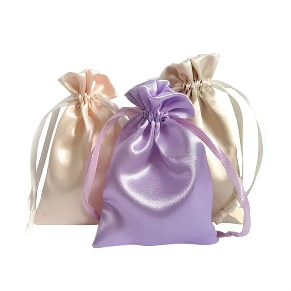 Satin Gift Drawstring Bag - Satin Gift Drawstring Bag - Image 1 of 7