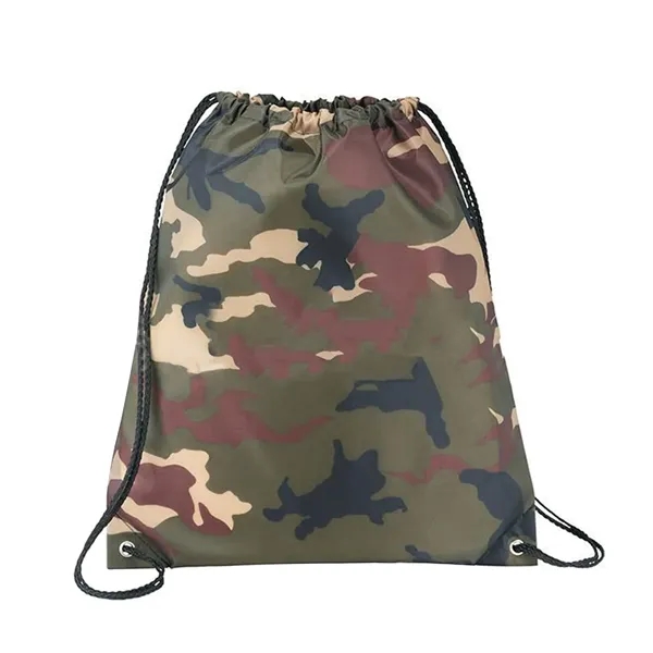 Simply Camo Drawstring Tote Bag - Simply Camo Drawstring Tote Bag - Image 3 of 6