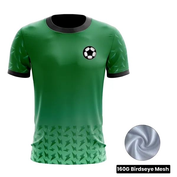 MEN'S AND KIDS' FULL SUBLIMATION SOCCER JERSEY - 160G PERFOR - MEN'S AND KIDS' FULL SUBLIMATION SOCCER JERSEY - 160G PERFOR - Image 0 of 0